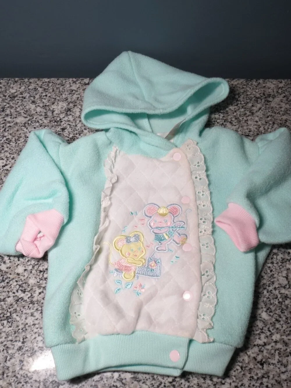 New Without Tags Childwise 3-6 Months Two Piece Girls Hoodie and Pants - Vintage